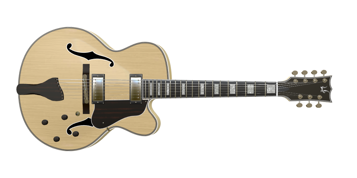 Custom 7 String Archtop Guitars (7 String Jazz Guitar) - Now Customizable